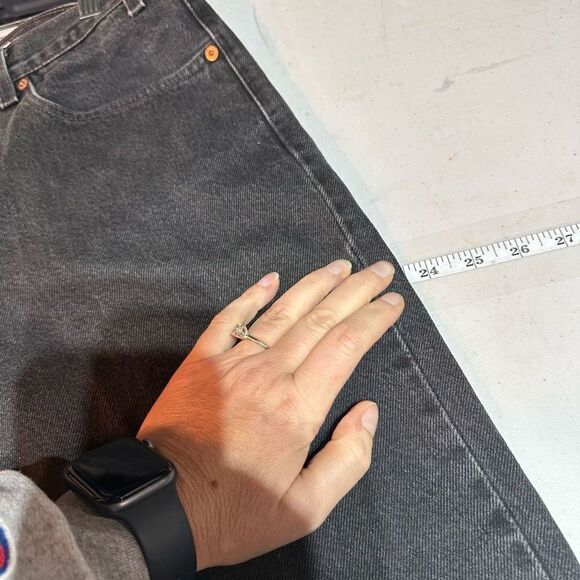Vintage Y2K Levi’s 550 Charcoal‎ Black Size Women’s size 12 - Picture 15 of 16